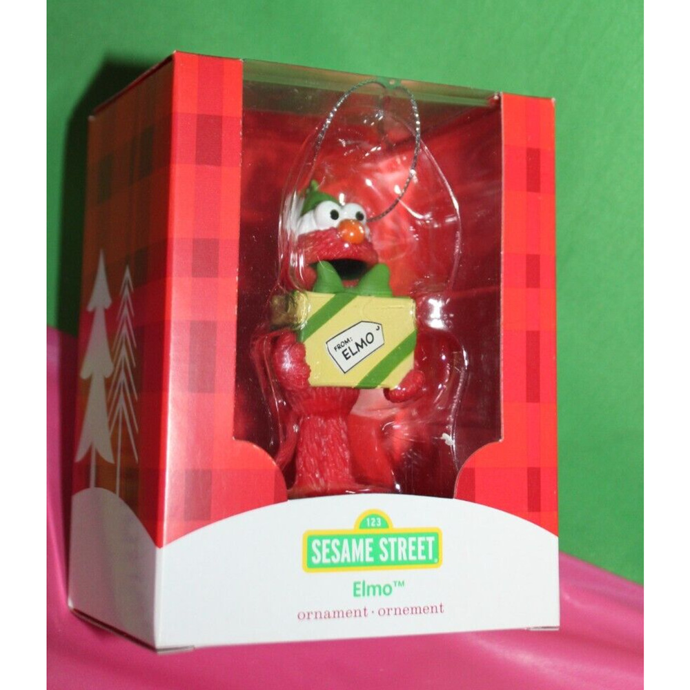 American Greetings Sesame Street Elmo With Present Holiday Ornament 2015 062H